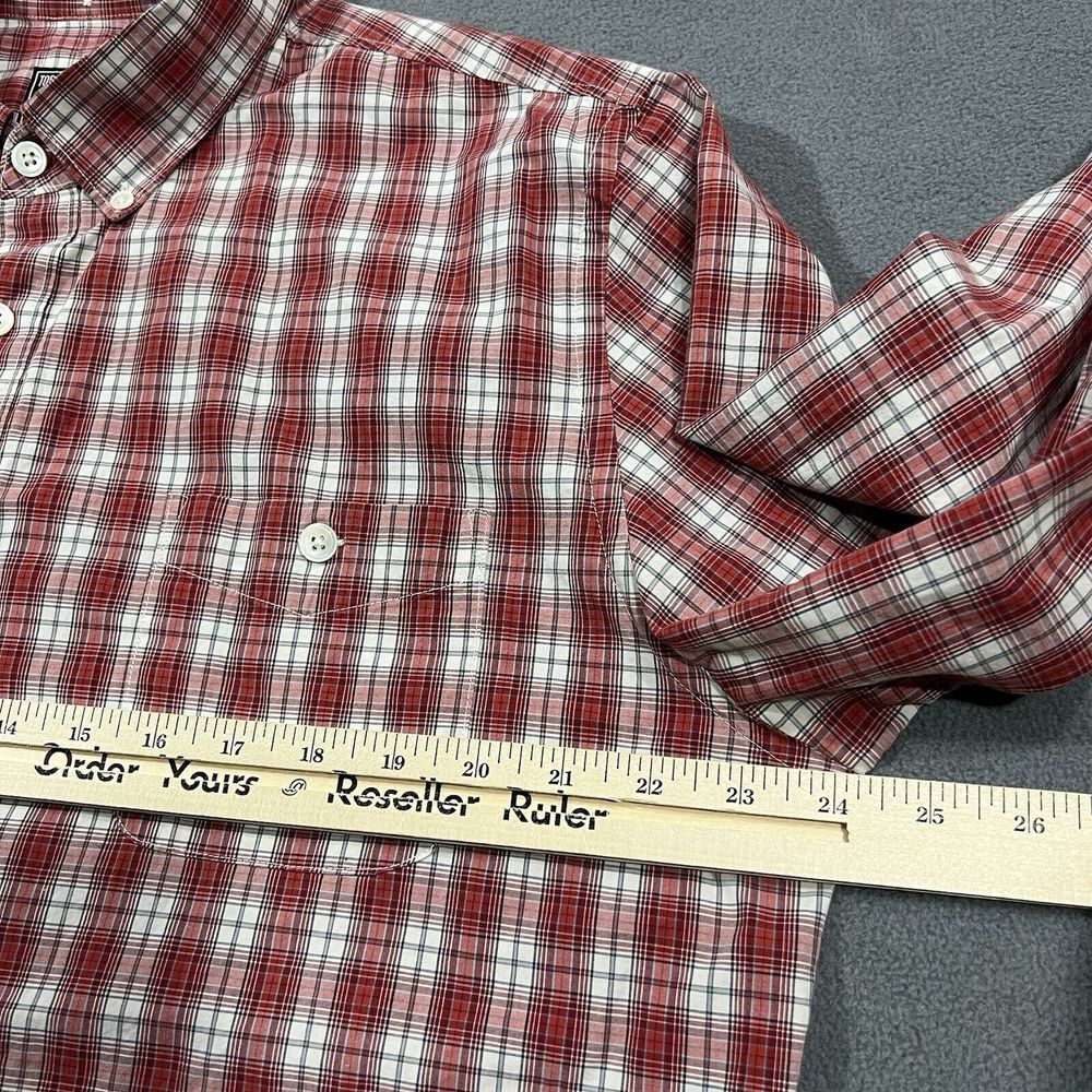 Todd Snyder Shirt Men XL Red White Plaid Outdoor Lightweight Button Down Preppy - Picture 5 of 10